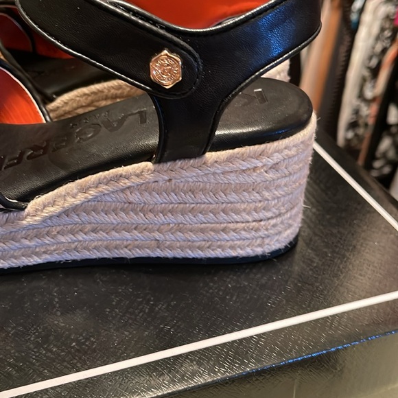 NIB!! Karl Lagerfeld Celeste Platform Wedge Sandal (Size 8) - Picture 5 of 7